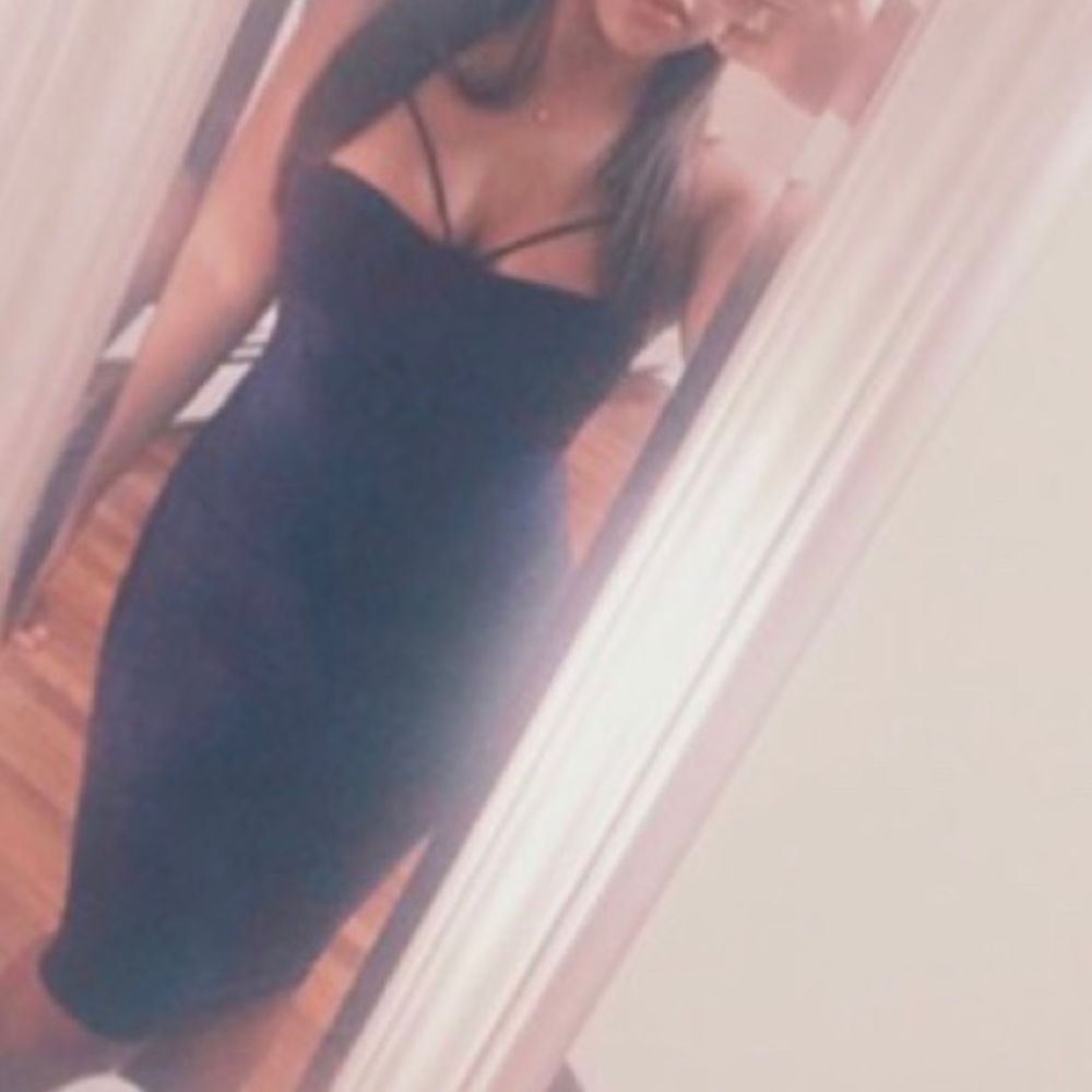 Navy Midi Dress